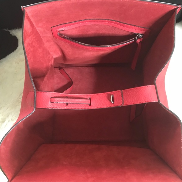 Authentic Celine Medium Phantom Vermillion tote - Picture 5 of 7